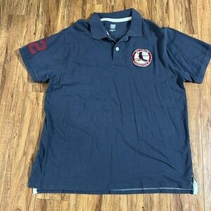 Majestic Vintage St Louis Cardinals Navy Polo Size XL